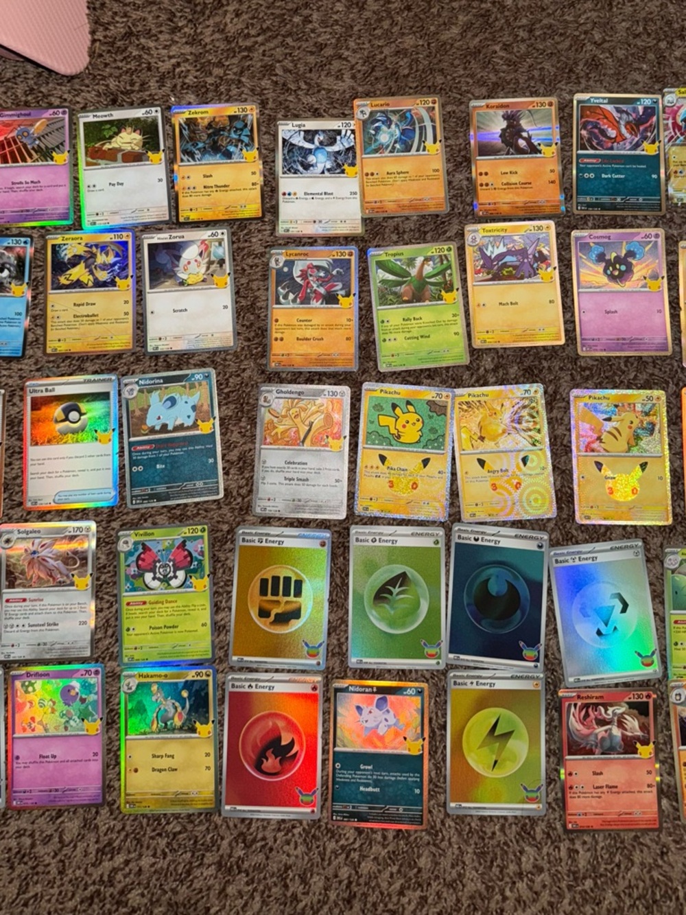 Pokemon 30th Anniversary Bulk Card Lot of 40